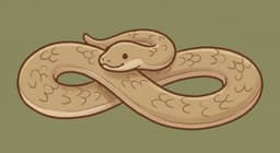 A long, limbless reptile with a slender body covered in scales.